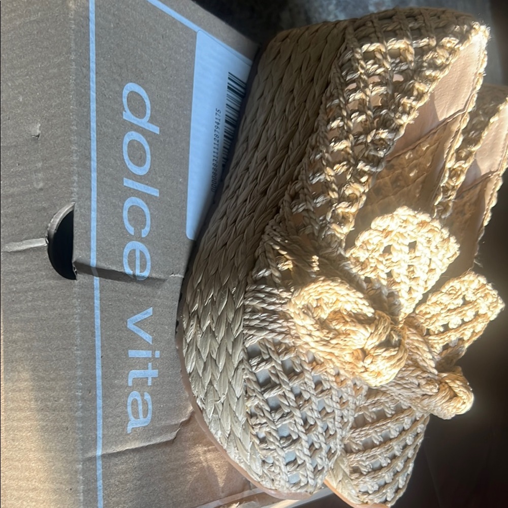 Dolce Vita Woven Platform Sandals NEW NEVER WORN